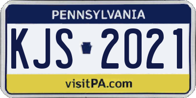 PA license plate KJS2021