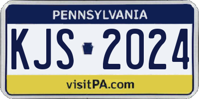 PA license plate KJS2024