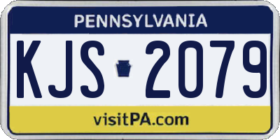 PA license plate KJS2079
