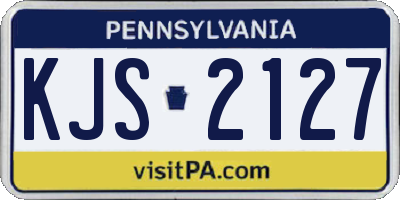PA license plate KJS2127