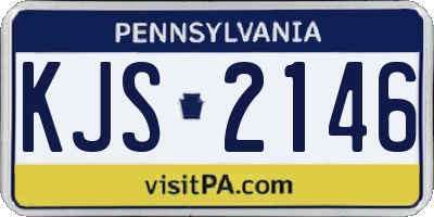 PA license plate KJS2146