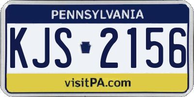 PA license plate KJS2156