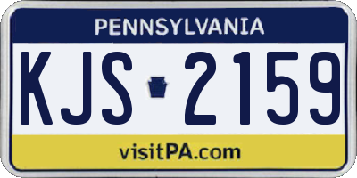 PA license plate KJS2159