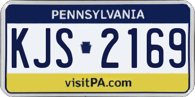 PA license plate KJS2169