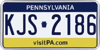 PA license plate KJS2186