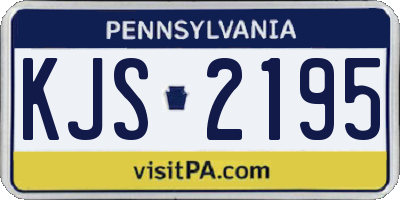 PA license plate KJS2195