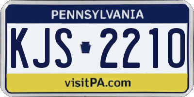 PA license plate KJS2210