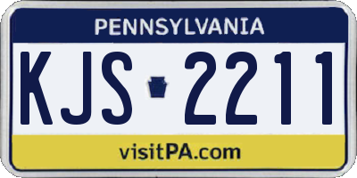 PA license plate KJS2211