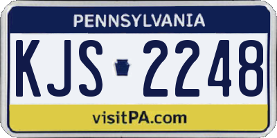 PA license plate KJS2248