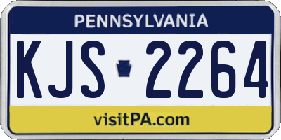 PA license plate KJS2264