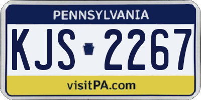PA license plate KJS2267