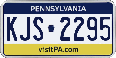 PA license plate KJS2295