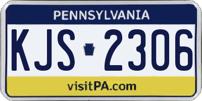 PA license plate KJS2306