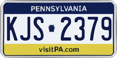 PA license plate KJS2379