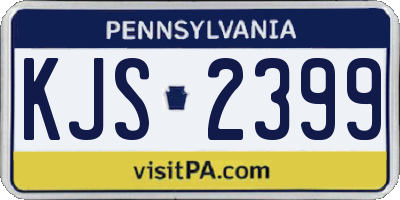 PA license plate KJS2399