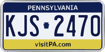 PA license plate KJS2470