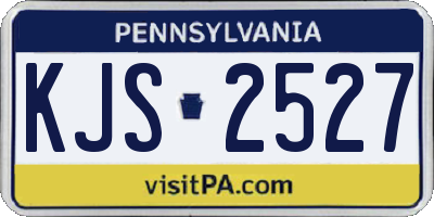 PA license plate KJS2527
