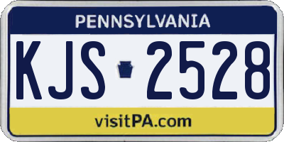 PA license plate KJS2528