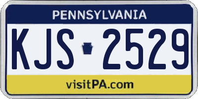 PA license plate KJS2529