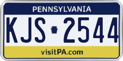 PA license plate KJS2544