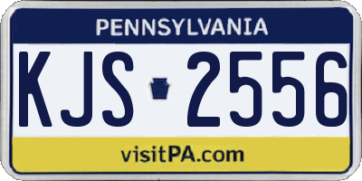 PA license plate KJS2556