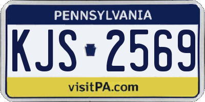 PA license plate KJS2569