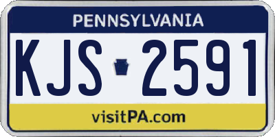 PA license plate KJS2591