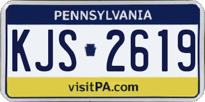 PA license plate KJS2619