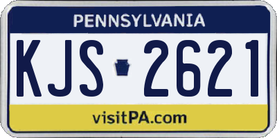 PA license plate KJS2621