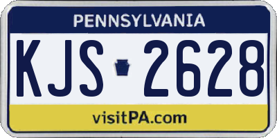 PA license plate KJS2628