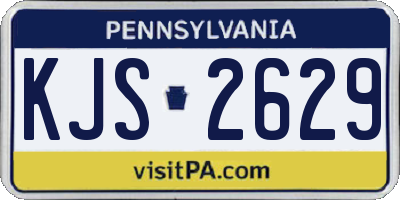 PA license plate KJS2629