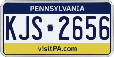 PA license plate KJS2656