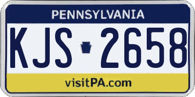 PA license plate KJS2658