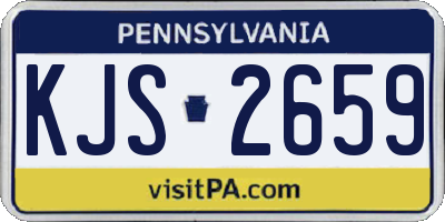 PA license plate KJS2659