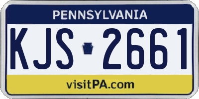 PA license plate KJS2661