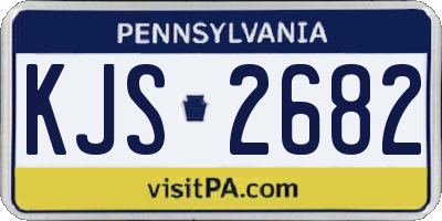 PA license plate KJS2682