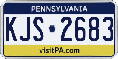 PA license plate KJS2683