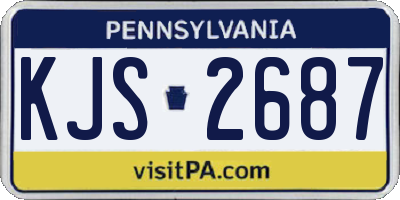PA license plate KJS2687