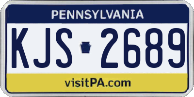 PA license plate KJS2689