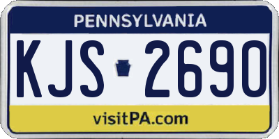 PA license plate KJS2690