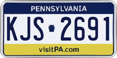 PA license plate KJS2691