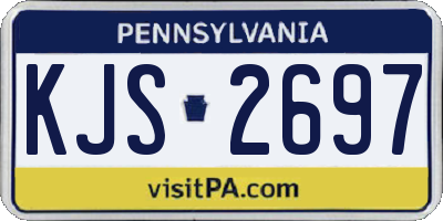 PA license plate KJS2697