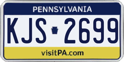 PA license plate KJS2699