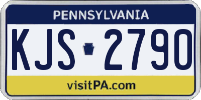 PA license plate KJS2790