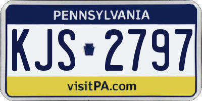 PA license plate KJS2797