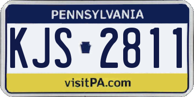 PA license plate KJS2811