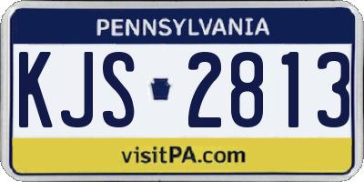 PA license plate KJS2813
