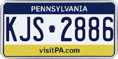 PA license plate KJS2886