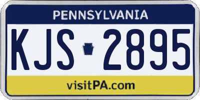 PA license plate KJS2895