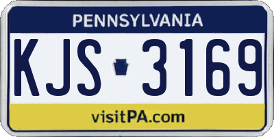 PA license plate KJS3169